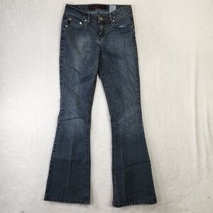 Mudd Jeans Women's Bootcut Flare Denim Pants Dark Wash Size 1 Y2K Vtg